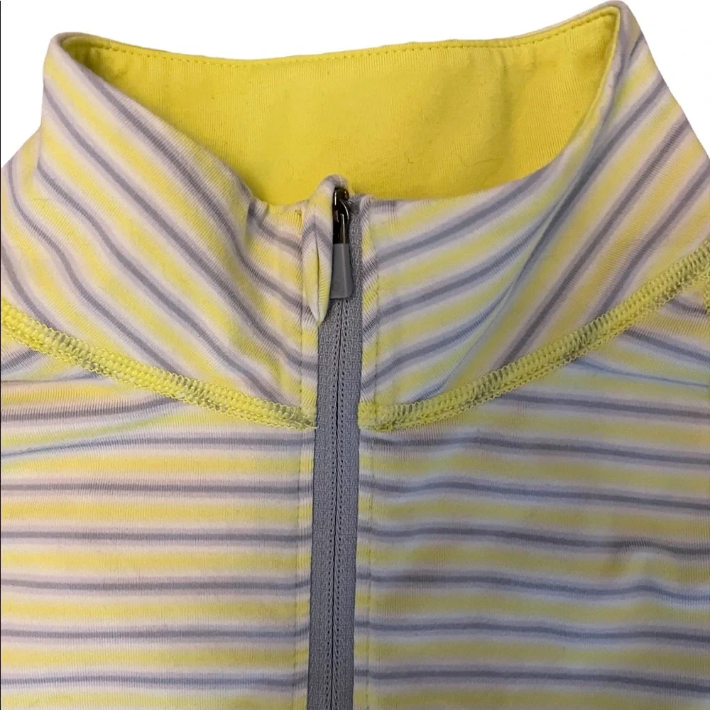 Mountain Hard Wear Yellow/Grey Half Zip Long Sleeves Athletic Top. Size XS - Picture 6 of 7